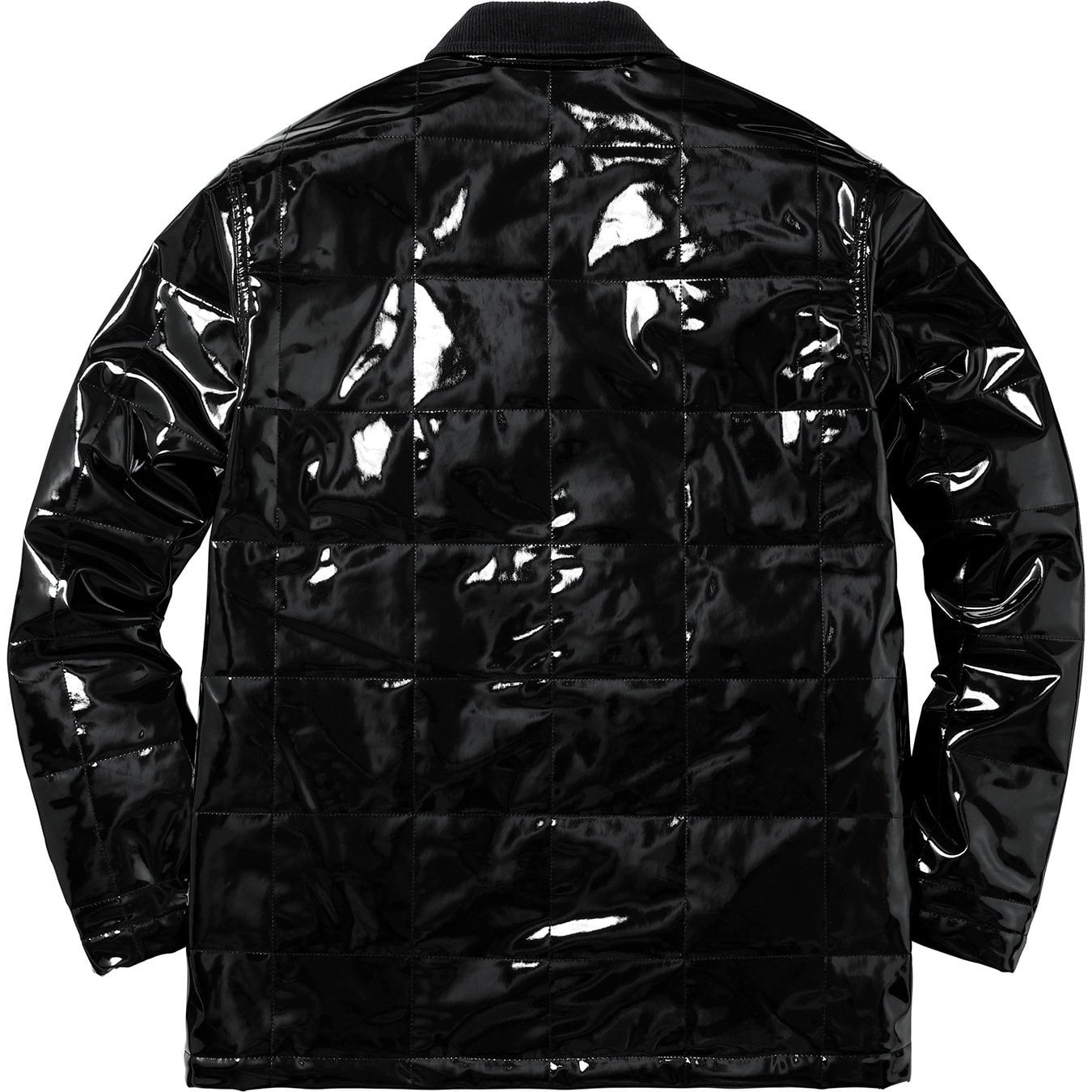 Quilted Patent Vinyl Work Jacket view 6
